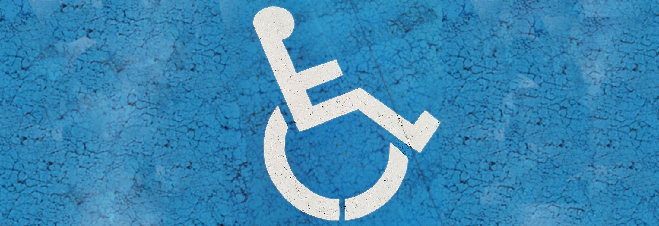 Handicapped parking stencil